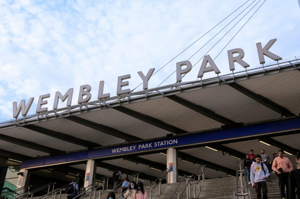 The entrance of Wembley Park Station